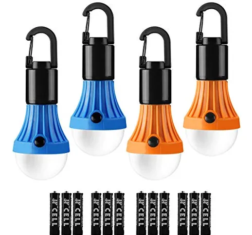 LE Lampada da Campeggio LED, Lanterna da Campeggio Alimentata a Batteria (Inclusa), Lampad...