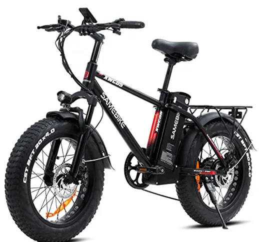 SAMEBIKE XWC05 Bici elettriche per adulti con batteria rimovibile 48V 13AH Mountain Ebike...