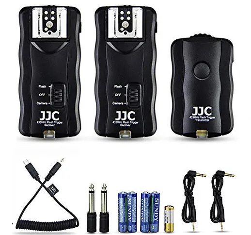 JJC Telecomando wireless per flash Speedlight per Sony Alpha A7III A7II A7 A7RIII A7R A7R2...