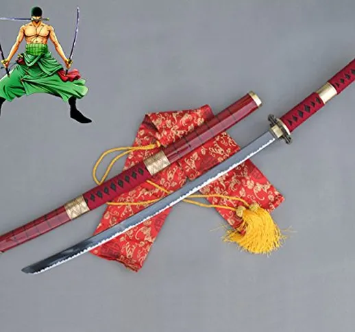 Katana Zoro Sandai Kitetsu terza generazione del demone penetrante Zoro Sword Spada One Pi...