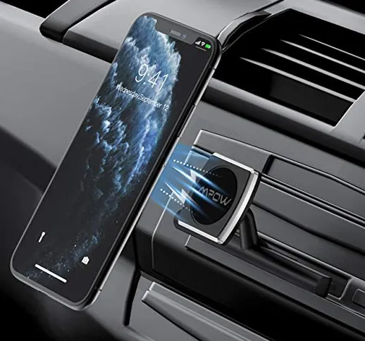 Mpow Porta Cellulare Magnetico Universale da Auto per CD Slot, con 360 ° Girevole per Tutt...