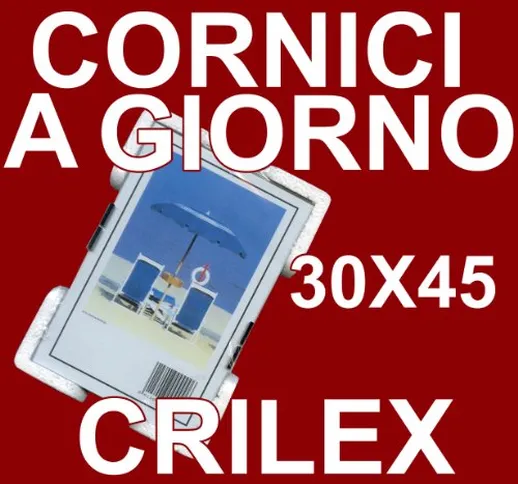 Cornice a Giorno 30x45 in Crilex Antinfortunistico, Ultra- Trasparente e Leggero - Cornici...