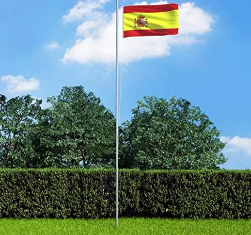 VidaXL - Bandiera della Spagna, 90 x 150 cm