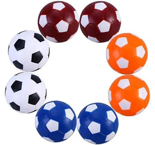 Palline calcio balilla,TOYMYTOY Palline biliardino profesisonale colorati (8pcs)