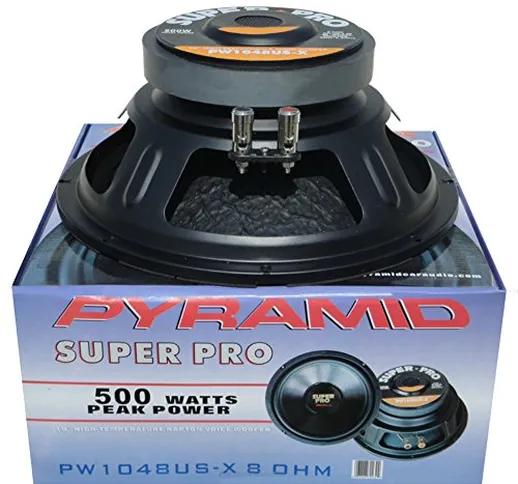 PYRAMID PW1048USX altoparlante diffusore woofer 25,00 cm 250 mm 10" 250 watt rms 500 watt...