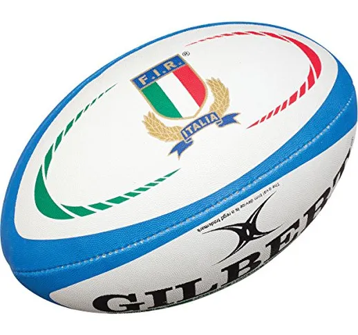 Gilbert, palla da rugby con bandiera italiana, White, Mini Size 1