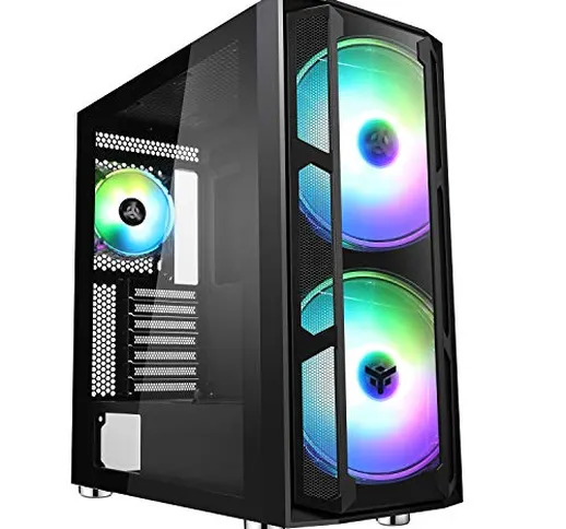 Itek MAJES 20 EVO – Case PC Gaming Full Tower ATX, 2x20cm Ventola, RGB Addressable, USB3,...