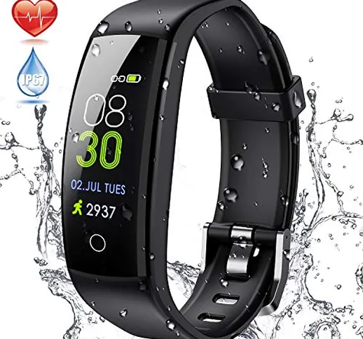 ELEGIANT Fitness Activity Tracker, Braccialetto Smartwatch Bluetooth Orologio Impermeabile...