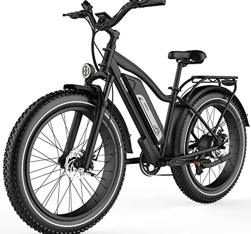 Himiway Cruiser Bicicletta Elettrica per Adulto 48V 17.5Ah/840Wh LG Li-Batteria Mountain e...