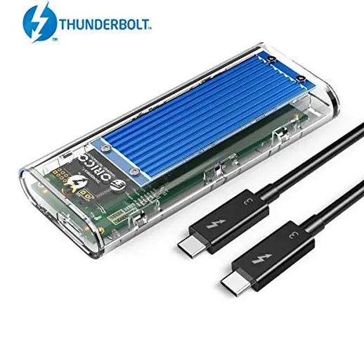 [Certificazione Intel] ORICO Case Thunderbolt 3 (40 Gbps) per M.2 NVMe SSD, Box esterna in...