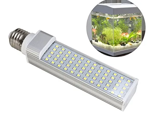 UEETEK Lampada Acquario LED Luce a Risparmio Energetico per Serbatoio di Pesce 11W E27