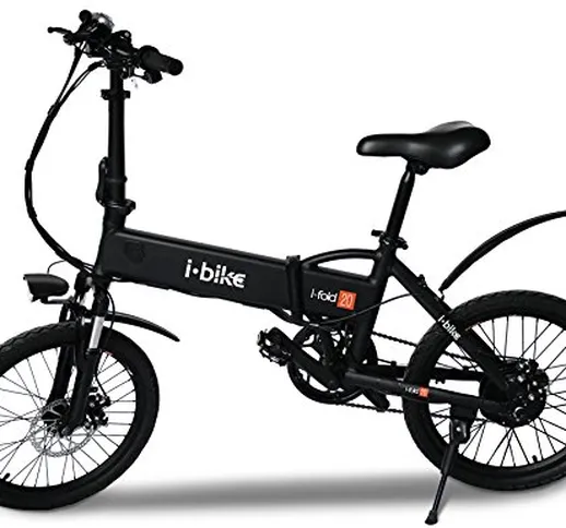 i-Bike I- Fold 20, Bicicletta Ripiegabile Elettrica con Pedalata Assistita Uomo, Ruote da...