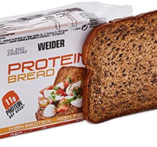 Weider Protein Bread Pane Proteico, 1 confezione da 5 fette, 250 gr