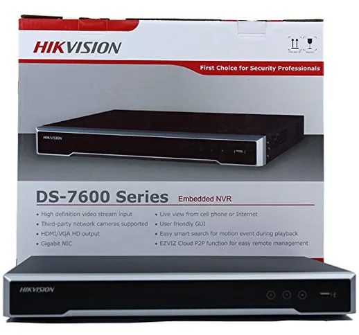 NVR IP videoregistratore 8 canali 12Mpx SMART 4K HIKVISION DS-7608NI-I2 P2P CLOUD