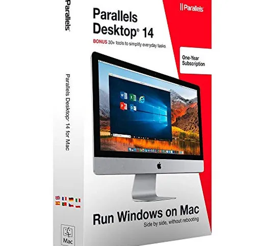 Denominazione: Parallels Desktop 14 – 1 anno per MAC – PD14-BX1-1Y-EU