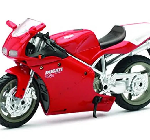 New-Ray S.R.L- Moto 1:12 Newr Ducati 998S/999/Mons 43693I, Multicolore, 846027