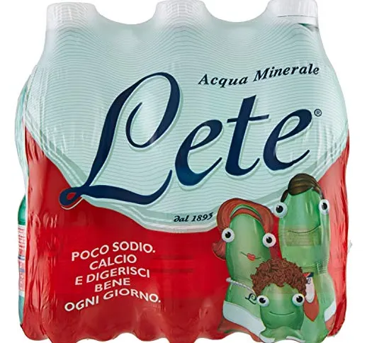 Lete Acqua Minerale Effervescente, 6 x 500ml