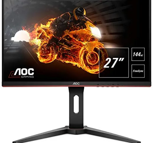 AOC Monitor Italia AOC C27G1 Monitor Gaming Curvo da 27", FHD 1920 X 1080 a 144Hz, 2 X HDM...