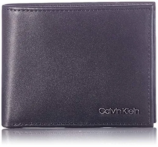 Calvin Klein Bifold 6CC W/Bill, Accessori Portafogli da Viaggio Uomo, Black, One Size