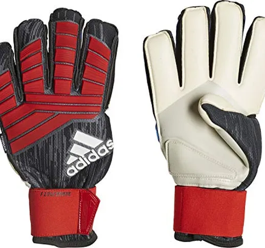 adidas Predator PRO FS, Guanti da Portiere. Unisex-Adulto, Nero/Rosso/Bianco, 7