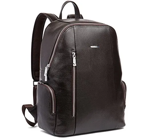 BOSTANTEN Vera Pelle Zaino Uomo Cuoio Borsa Computer Backpack Zaini Cartella Vaglietta Mod...