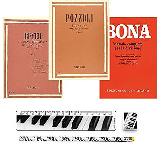 ffalstaff Beyer Scuola preparatoria del pianoforte, Pozzoli Solfeggi parlati e cantati (I°...