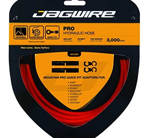 Jagwire Hyflow Quick-Fit Set Cavo Freno Bici, Arancione (Orange), Taglia Unica