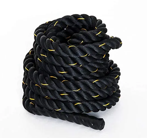 benzoni Battle Rope Corda Fune da Allenamento Forza Fitness Ø38mm Lunghezza 9m