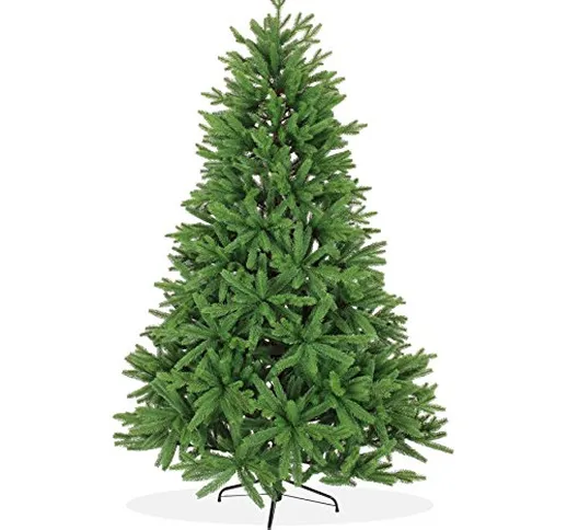 Albero di Natale artificiale 210 cm, 2,1 mt ottima qualità, abete del Caucaso/nordico (Nor...