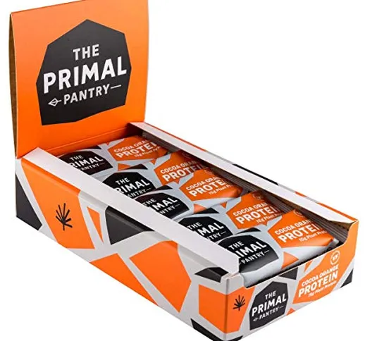 The Primal Pantry Barretta Proteica 15 x 55g (Cocoa Orange) - - 100% paleo, vegane, senza...