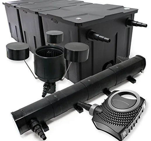 Il Set filto bio 90000l 72W UVC Depuratore per stagni 80W Pompa per stagni Skimmer CSP-250