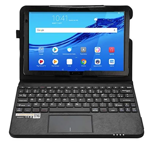 MQ per Huawei MediaPad M5 Lite – Custodia con tastiera francese AZERTY per Huawei MediaPad...