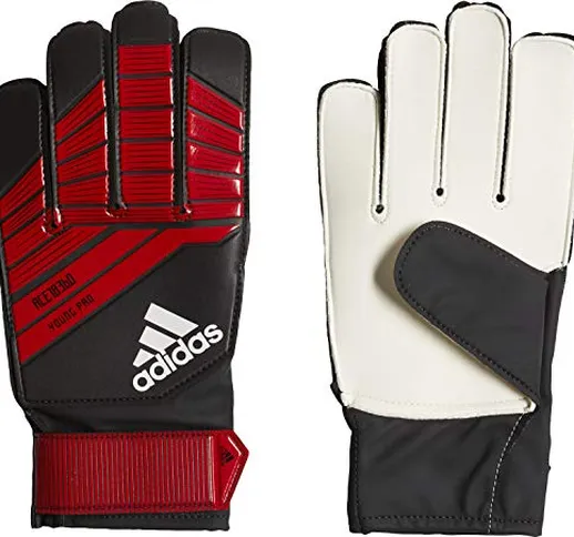 adidas Predator Young PRO, Guanti da Portiere Unisex Adulto, Black/Red/White, 7