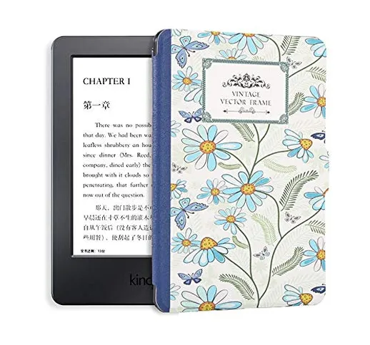 WENYYBF Kindle Case Kindle Caso Stampato Kindle 8 Caso di Pelle per Kindle E-Slim Reader d...