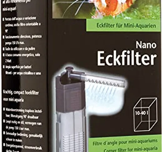 Dennerle Nano Filtro angolare per Mini acquari, 10-40 Litri