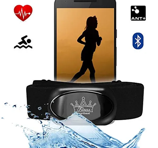Fitness Prince © Heartbeat 2 Bluetooth 4.0 e ANT + cardiofrequenzimetro eBook per RUNTASTI...