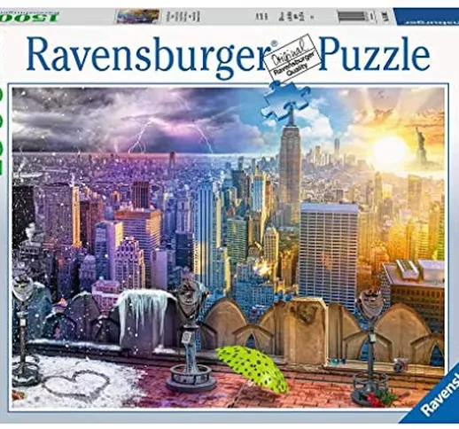 Ravensburger Puzzle 1500 pezzi, Le Stagioni di New York, USA, Viaggi, Travel, City, Puzzle...