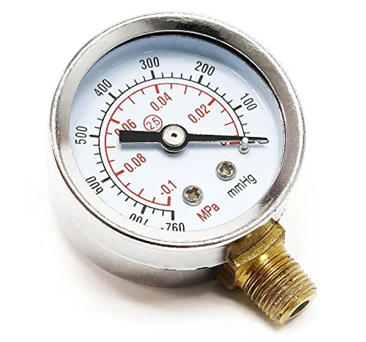 Indicatore della pressione per compressore per aerografi AS20W MPa mmHg Display Ø 42 mm