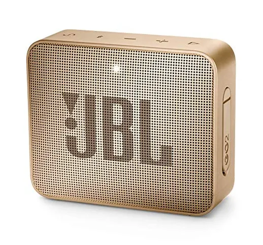 JBL GO2 Champagne - Speaker portatile waterproof con connettività Wireless Bluetooth, Viva...
