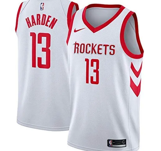 Lalagofe James Harden, Houston Rockets #13, Basket Jersey Maglia Canotta, Bianca, Maglia S...