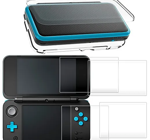 Custodia per New Nintendo 2DS XL con Pellicola Protettiva, AFUNTA Coperture Protettive Tra...