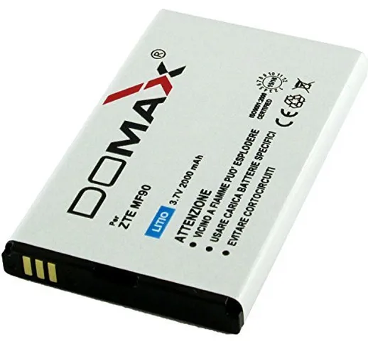 BATTERIA "DOMAX" PER WEB POCKET 4G LTE ZTE MF90 - MF90C - MF91 - MF91D (Li3723T42P3h704572...