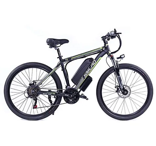 Hyuhome Biciclette elettriche per Gli Adulti, 360W Lega di Alluminio-Bici della Bicicletta...