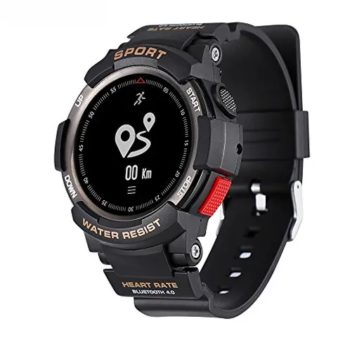 Smartwatch da Donna per Uomo Sport F6 SmartWatch Bluetooth 4.0 IP68 Impermeabile Smart Wat...