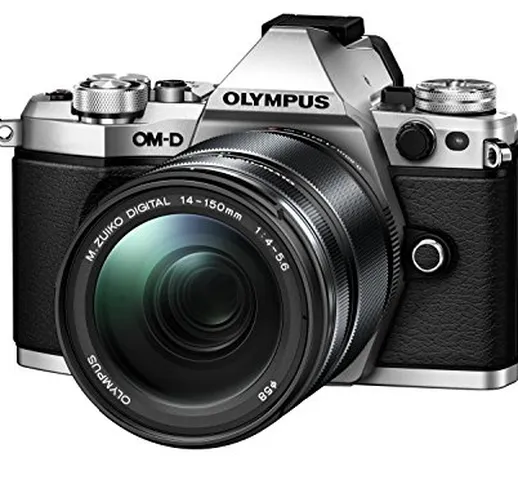 Olympus OM-D E-M5 Mark II Kit, Fotocamera di Sistema Micro Quattro Terzi (16,1 MP, Stabili...