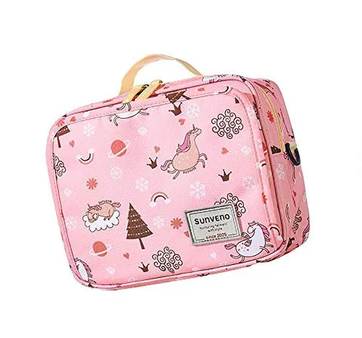 Borsa Fasciatoio per Pannolino Portatile - SUNVENO Mini Borsa Fasciatoio per Bambino a Tra...