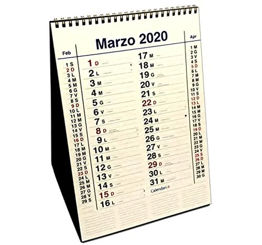 Calendario da tavolo 2020 OLANDESE DELUXE con carta pregiata da tavolo formato A4