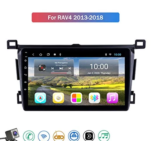 Buladala Android 8.1 Quad Core Navigatore GPS Autoradio Stereo per Toyota RAV4 2013-2018,...