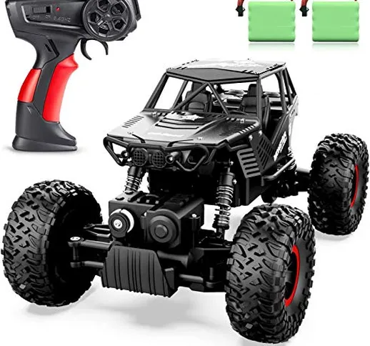 ANTAPRCIS 1:14 Auto Telecomandata, 2,4 GHz 4WD RC Auto di Tutto Terreno, con 2 Batterie Ca...