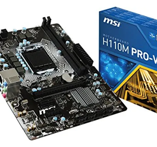 MSI H110M Pro-VH Scheda Madre Intel 1151, Nero